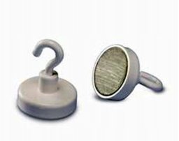 Magnetoplan magnetoplan Hakenmagnet, wei?, Durchmesser: 47 mm Magnethaken zur Befestigung von Gegenst?nden an der Wand (52647)