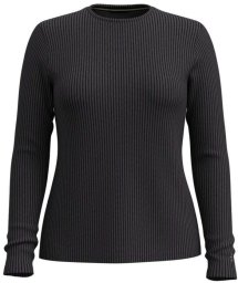 W'S Thermal Merino Rib Crew, 010 | charcoal heather, L