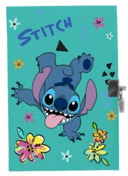 Pamiętnik mały B6 zapinany na kłódkę Stitch