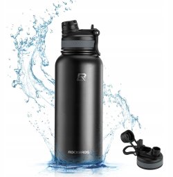 RockBros Bidon termiczny Rockbros 35210029001 rowerowy na napoje 550 ml - czarny