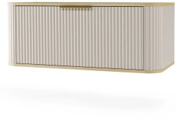 Szafka pod umywalkę nablatową RIVELA 1S 80cm kaszmirowa STRAMA