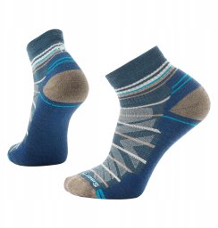 Smartwool U'S Hike Light Cushion Pattern Ankle Socks, G74 | twilight blue, XL