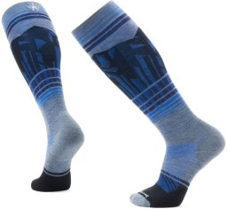 Smartwool U'S Ski Targeted Cushion Summit Shot OTC Socks, L88 | pewter blue, XL