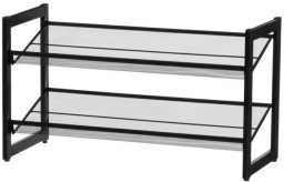 Metalowy stojak na buty MIMMI, 2 poziomy, 74 cm