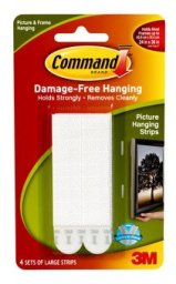 COMMAND LARGE PICTURE HANGING STRIPS 172
