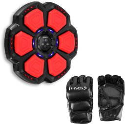 TB06 ELEKTRONICZNA TARCZA BOKSERSKA BLUETOOTH Z MUZYKĄ I RĘKAWICAMI HMS