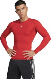 Adidas Koszulka męska adidas Techfit Long Sleeve Tee czerwona JP2926 L