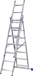 KASTOM DRABINA ALUMINIOWA 3x 13 STOPNI 150KG VHR