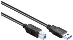 Kabel USB Alcasa USB-A - USB-B 5 m Czarny (2710-S05)