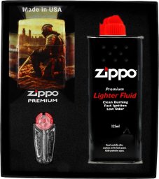 Zestaw ZIPPO Zapalniczka KINGHT DESIGN  Prezentowy No1