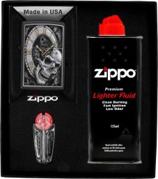Zestaw ZIPPO Zapalniczka SKULL CLOCK Prezentowy No1