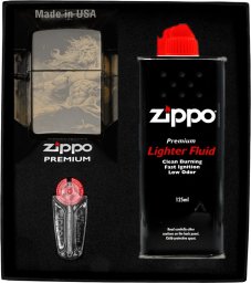 Zestaw ZIPPO Zapalniczka ZEUS DESIGN Prezentowy No1