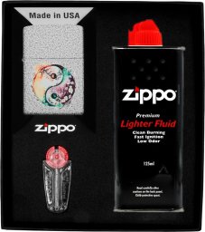 Zestaw ZIPPO Zapalniczka WATERCOLOR YIN YANG DESIGN Prezentowy No1