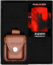 Zestaw ZIPPO Zapalniczka CREEPY SKULL AND HAND DESIGN Prezentowy No2