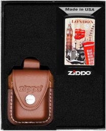 Zestaw ZIPPO Zapalniczka LONDON DESIGN Prezentowy No4