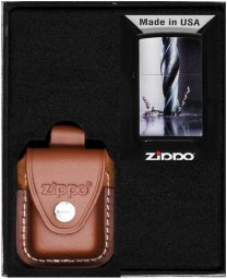 Zestaw ZIPPO Zapalniczka METAL DRILL DESIGN Prezentowy No4
