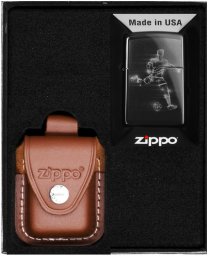 Zestaw ZIPPO Zapalniczka SOCCER PLAYER IN ACTION DESIGN Prezentowy No4