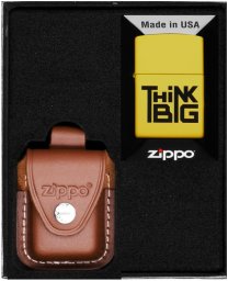 Zestaw ZIPPO Zapalniczka THINK BIG DESIGN Prezentowy No4