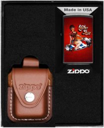 Zestaw ZIPPO Zapalniczka BARBER SHOP PIN-UP DESIGN Prezentowy No4