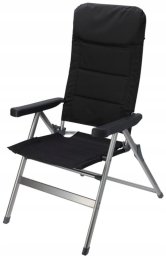 Krzesło ogrodowe składane 6-pozycyjne z aluminiową