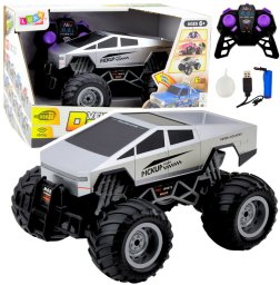LeanToys Auto Terenowe Off-Road RC Zdalnie Sterowane Srebrne 1:16 LEAN Toys