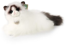 Rappa - Pluszowa realistyczna maskotka Kot Ragdoll leżący 35 cm Eco-Friendly