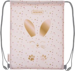 Worek plecak na buty obuwie kapcie 33x40cm króliczek Fuffy Bunny AD1 ASTRA