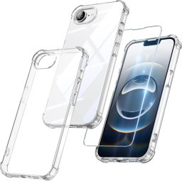 Etui Supero Flexair Pro do iPhone 16e z wzmacnianymi rogami, przezroczyste