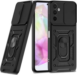 Etui pancerne Supero CaseShield Ring do Samsung Galaxy A26 5G, czarne