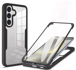 Etui pancerne 360 Protect Case II do Samsung Galaxy A36/A56 5G, przezroczysto-czarne
