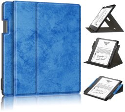 Etui na czytnik Supero z klapką do Amazon Kindle Scribe 10.2, niebieskie