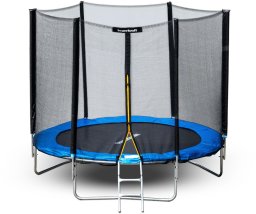 TRAMPOLINA OGRODOWA BAUERKRAFT Z SIATKĄ O ŚREDNICY 8FT 244 - 252CM