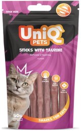 UNIQ PETS przysmaki dla kota - patyczki z tauryną 50g
