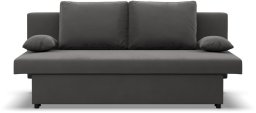 Kanapa, funkcja spania, Hugo, 191x91x92 cm, ciemny szary | TYLETEGOTU