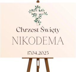 Tablica Powitalna na Chrzest Święty