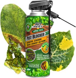 NO PEST Spray Środek Preparat na Mszyce Przędziorki Mączliki i Inne Szkodniki Roślin oraz Choroby Grzybowe 400ml z Olejem Rydzowym