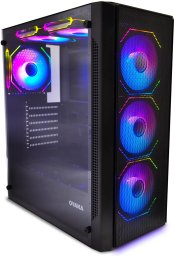 Obudowa OYAKA Obudowa komputerowa FUSION TOWER FT-G1 PLUS, 6x wentylator ARGB