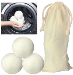 Wełniane kule do suszarki NATURAL PRO 3 szt piłki kule zmiękczające pranie