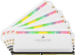 PAMIĘĆ RAM CORSAIR DOMINATOR PLATINUM RGB WHITE 32GB (4x8GB) DDR4 3200MHz CL16
