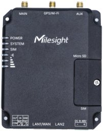 Milesight UR32-L04AF-W-485 router bezprzewodowy Fast Ethernet Jedna częstotliwości (2,4 GHz) 4G Czarny