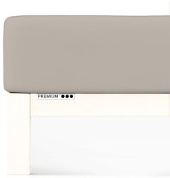 Prześcieradło Schlafgut Premium 120x200-130x220 Sand Mid 496 - M bawełna, antyalergiczny