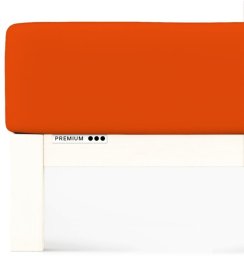 Prześcieradło Schlafgut Premium 120x200-130x220 Red Mid 269 - M bawełna, antyalergiczny