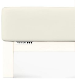 Prześcieradło Schlafgut Premium 90x190-100x220 Yellow Light 132 - S bawełna, antyalergiczny