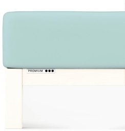 Prześcieradło Schlafgut Premium 180x200-200x220 Petrol Light 435 - XL bawełna, antyalergiczny