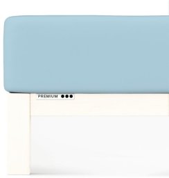 Prześcieradło Schlafgut Premium 180x200-200x220 Petrol Mid 467 - XL bawełna, antyalergiczny