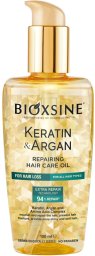 BIOXCIN atstatomasis plaukų aliejus su Keratinu ir Argano aliejumi, 150 ml