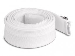 DELOCK Geflechtschlauch mit Reißverschluss 2 m x 50 mm weiß