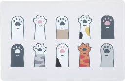 ZOLUX Podkładka pod miski dla kota czysta podłoga wzór łapki