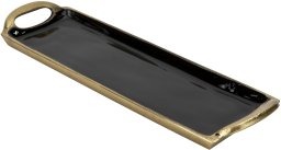 Taca dekoracyjna 35,5x10,5x3 cm złota EW3466