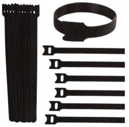 Opaska rzep – organizer do kabli 210mm x 12mm – zestaw 10szt (1000)